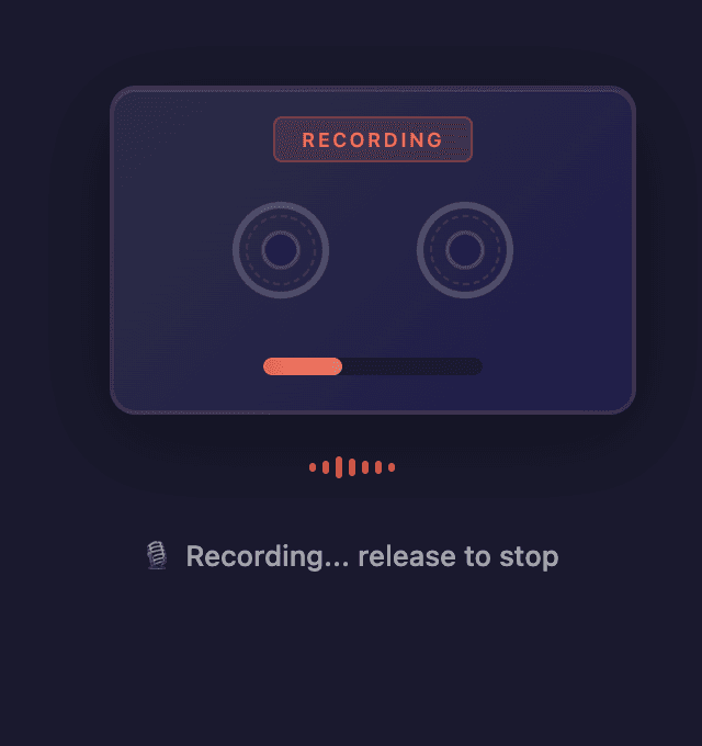 Cassette tape recording overlay